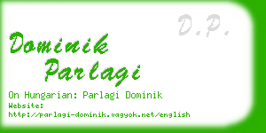 dominik parlagi business card